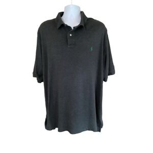 Polo Ralph Lauren Men's 2XLT Charcoal Polo Shirt Knit Casual